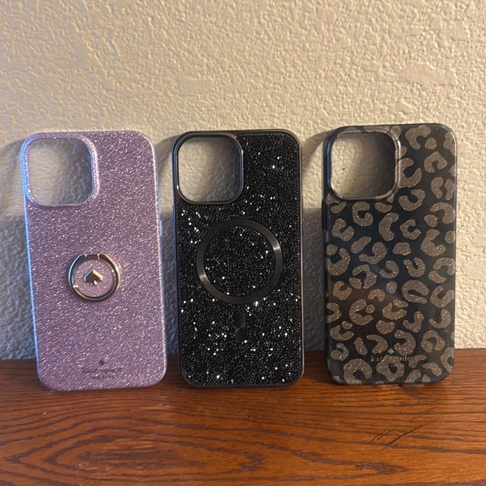 iPhone 13 Promax cases Kate spade lot of 3